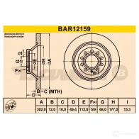 Тормозной диск BARUM ZE2 Z29 bar12159 2814351 4006633379175 - Изображение 3