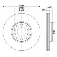 Тормозной диск BARUM 4006633325608 bar25171 GU 6TBPM 2814472 - Изображение 2