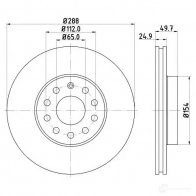 Тормозной диск BARUM DL8E F 2814467 bar25145 4006633325585 - Изображение 2