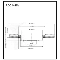 Тормозной диск ALLIED NIPPON 1441276953 ADC1449V BOGA A0