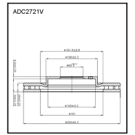 Тормозной диск ALLIED NIPPON 70 JFCD 1441276993 ADC2721V