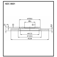 Тормозной диск ALLIED NIPPON ADC0601 1441277029 C SFXD