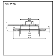 Тормозной диск ALLIED NIPPON PH TL1AX 1441277035 ADC0606V