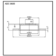 Тормозной диск ALLIED NIPPON QB A3EQ 1441277036 ADC0605