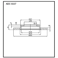 Тормозной диск ALLIED NIPPON SHH YQ3 ADC0337 1441277038