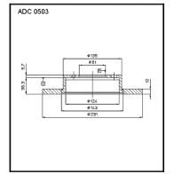 Тормозной диск ALLIED NIPPON S 5T2F 1441277132 ADC0503