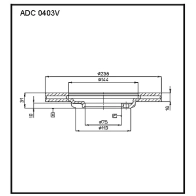 Тормозной диск ALLIED NIPPON ZA WXI 1441277220 ADC0403V