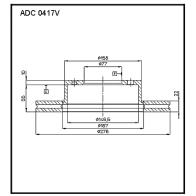 Тормозной диск ALLIED NIPPON 7EY FD9M ADC0417V 1441277235