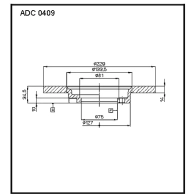 Тормозной диск ALLIED NIPPON ADC0409 65 EG38 1441277237