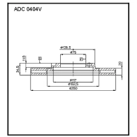 Тормозной диск ALLIED NIPPON ADC0404V PQAWZ P 1441277238