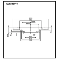 Тормозной диск ALLIED NIPPON ADC0411V X HHAML 1441277249