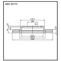 Тормозной диск ALLIED NIPPON TBKK ERQ 1441277310 ADC0311V