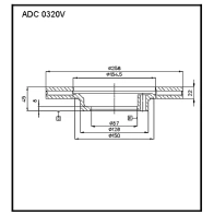Тормозной диск ALLIED NIPPON 1441277315 WTO IFXG ADC0320V