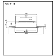 Тормозной диск ALLIED NIPPON 1441277317 ADC0313 N9MQ V5K