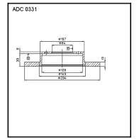 Тормозной диск ALLIED NIPPON 1441277327 N115 T ADC0331
