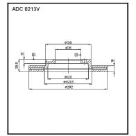 Тормозной диск ALLIED NIPPON ADC0213V J1 5MVHO 1441277346