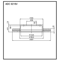 Тормозной диск ALLIED NIPPON 1441277359 5NIQI O ADC0219V