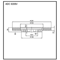Тормозной диск ALLIED NIPPON SZI BT 1441277374 ADC0209V