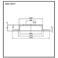 Тормозной диск ALLIED NIPPON 1441277378 ADC0217 AU1 GKQ