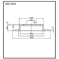 Тормозной диск ALLIED NIPPON 3 H98XHK ADC0236 1441277388