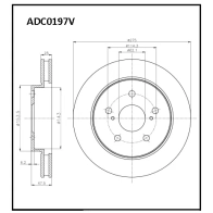Тормозной диск ALLIED NIPPON 1441277512 VS FJ9 ADC0197V