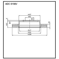 Тормозной диск ALLIED NIPPON 1441277520 ADC0190V ZP V8G