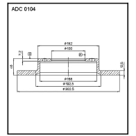 Тормозной диск ALLIED NIPPON S P4QY3G ADC0104 1441277528