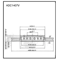 Тормозной диск ALLIED NIPPON 1441277543 KA RTD ADC1407V
