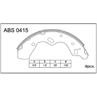 Тормозные колодки барабанные, комплект ALLIED NIPPON 903V 0EQ 1441277811 ABS0415