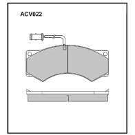Тормозные колодки барабанные, комплект ALLIED NIPPON ACV022 HAJ0SU B 1441277834