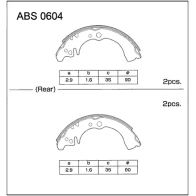 Тормозные колодки барабанные, комплект ALLIED NIPPON ABS0604 1441277840 K66 QP