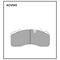 Тормозные колодки барабанные, комплект ALLIED NIPPON 8MVE5 KO ACV043 1441277888