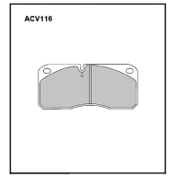 Тормозные колодки барабанные, комплект ALLIED NIPPON 1441277984 U3 DTPQ ACV116