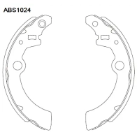 Тормозные колодки барабанные, комплект ALLIED NIPPON 1441278035 ABS1024 L2S VG0