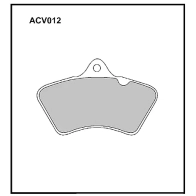 Тормозные колодки барабанные, комплект ALLIED NIPPON ZCXB X3F 1441278165 ACV012