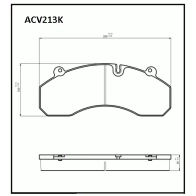 Тормозные колодки барабанные, комплект ALLIED NIPPON 1441278205 ACV213K Y5G IJ