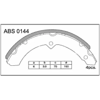 Тормозные колодки барабанные, комплект ALLIED NIPPON PHAE DNY ABS0144 1441278265
