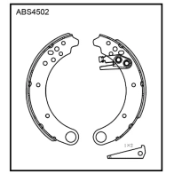 Тормозные колодки барабанные, комплект ALLIED NIPPON 1441278266 9 4HO4Z5 ABS4502
