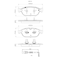 Тормозные колодки дисковые, комплект ALLIED NIPPON ADB22120 JL 6169 1441278558