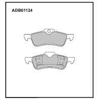 Тормозные колодки дисковые, комплект ALLIED NIPPON DRL EN 1441278681 ADB01124