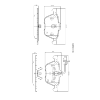 Тормозные колодки дисковые, комплект ALLIED NIPPON 1441278848 0 AWOM ADB11136