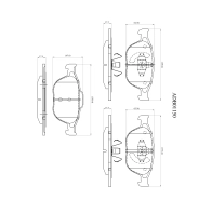 Тормозные колодки дисковые, комплект ALLIED NIPPON ADB01150 66 NNJL 1441278934