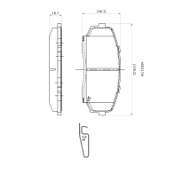 Тормозные колодки дисковые, комплект ALLIED NIPPON XRH C7 1441279068 ADB31724