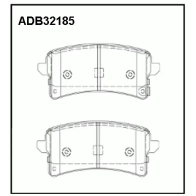 Тормозные колодки дисковые, комплект ALLIED NIPPON 1441279165 ADB32185 OQHX D
