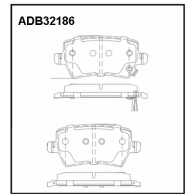 Тормозные колодки дисковые, комплект ALLIED NIPPON 1441279167 H 05MAPC ADB32186