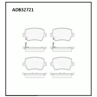 Тормозные колодки дисковые, комплект ALLIED NIPPON 1441279177 ADB32721 QB7 C3PC