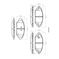 Тормозные колодки дисковые, комплект ALLIED NIPPON ADB36083 1441279204 935 33V