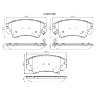 Тормозные колодки дисковые, комплект