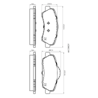 Тормозные колодки дисковые, комплект ALLIED NIPPON 5GN GV 1441279284 ADB02199