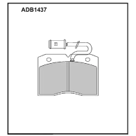 Тормозные колодки дисковые, комплект ALLIED NIPPON 1441279564 DA RWXJ ADB1437